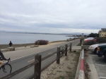 Coastal road and bike path in Monterey.